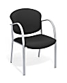 OFM Danbelle Series Contract Reception Chair, Ebony/Silver 1 thumbnail image