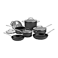 Cuisinart™ Chef’s Classic 11-Piece Hard-Anodized Non-Stick Cookware Set, Dark Gray