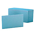 Oxford® Color Index Cards, Ruled, 4"x 6", Blue, Pack Of 100 1 thumbnail image