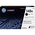 HP 148X Black High Yield Toner Cartridge, W1480X