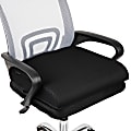 Mind Reader Harmony Collection Ergonomic Seat Cushion, 3"H x 17-1/2"W x 18"D, Black