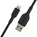 Belkin® Lightning-To-USB-A Braided Cable, 1M/ 3,3 Ft, Black 1 thumbnail image