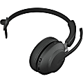 Jabra Evolve2 65 Headset - Microsoft Teams Certification - Mono - Wireless - Bluetooth - 98.4 ft - On-ear, Over-the-head - Monaural - Circumaural - Noise Canceling - Black 1 thumbnail image
