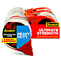 Scotch® Heavy-Duty Shipping Packing Tape With Dispenser, 1 7/8" x 54.6 Yd., Pack Of 4