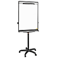 MasterVision® Magnetic Gold Ultra Dry-Erase Whiteboard Mobile Presentation Easel, 76", Steel Frame With Black Finish 1 thumbnail image