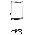 MasterVision® Magnetic Gold Ultra Dry-Erase Whiteboard Mobile Presentation Easel, 76", Steel Frame With Black Finish