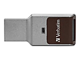 Verbatim Fingerprint Secure - USB flash drive - encrypted - 64 GB - USB 3.0 - silver 1 thumbnail image