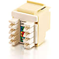 C2G Cat3 RJ12 Keystone Jack - Ivory 1 thumbnail image