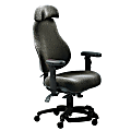 Neutral Posture® 8600 High-Back Fabric Chairs With Headrest And Fring™ Footrest, 48"H x 26"W x 26"D, Gray Fog/Black 1 thumbnail image