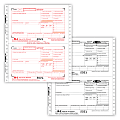 ComplyRight™ W-2 Tax Forms, 8-Part, 2-Up, Employee Combination Set, Continuous, 9" x 11", Pack Of 100 Forms 1 thumbnail image