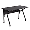 LumiSource K-Fold 48"W Writing Desk, Black