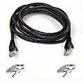 Belkin 100ft Cat6 Snagless Molded Patch Cable RJ45 - patch cable - ethernet - black - RJ-45 Male - RJ-45 Male - 100ft - Black 1 thumbnail image