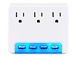 CyberPower Professional Series P3WUH - Surge protector - AC 125 V - output connectors: 3 - white 1 thumbnail image