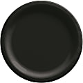 Amscan Round Paper Plates, Jet Black, 10”, 50 Plates Per Pack, Case Of 2 Packs 1 thumbnail image