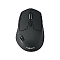 Logitech® M720 Triathlon Multi-Device Wireless Mouse, Black/Gray, 910-004790