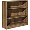 Lorell® Essentials Series Bookcase, 3-Shelf, Walnut