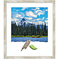 Amanti Art Rectangular Narrow Picture Frame, 22” x 26" With Mat, Crackled Metallic 1 thumbnail image