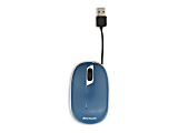 Verbatim - Mouse - retractable cable - right and left-handed - optical - 3 buttons - wired - USB - teal 1 thumbnail image