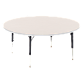 Lorell® Classroom Adjustable Activity Table Legs, Low-Height, Black/Chrome, Set Of 4 1 thumbnail image
