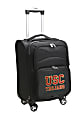 Denco Sports Luggage Expandable Upright Rolling Carry-On Case, 21" x 13 1/4" x 12", Black, USC Trojans