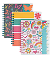 Office Depot® Brand Die-Cut Divider Notebook, 6" x 8", College Ruled, 200 Pages (100 Sheets), Assorted Designs