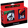 Lexmark™ 23/24 Black And Tri-Color Ink Cartridges, Pack Of 2, 18C1727 1 thumbnail image