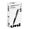 uni-ball® RT Gel Pens, 207™ Impact™, Bold Point, 1.0 mm, Gray Barrel, Black Ink, Pack Of 12