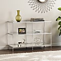 SEI Furniture Knox Glam Mirrored Console Table, Rectangular, Chrome 1 thumbnail image