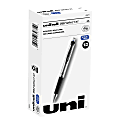 uni-ball® RT Gel Pens, 207™ Impact™, Bold Point, 1.0 mm, Gray Barrel, Blue Ink, Pack Of 12