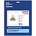 Avery® Ultra Duty® Permanent GHS Chemical Labels, 97188-WMUI50, Rectangle, 3-1/3" x 4", White, Pack Of 300 1 thumbnail image