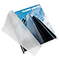 Unibind® Staple Steel Cover, 8 1/2" x 11", Frosted Cover/Black Spine, Pack Of 3