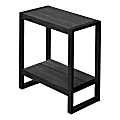 Monarch Specialties Toni Side Table, 23-3/4"H x 23-3/4"W x 12"D, Black