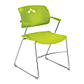 Safco® Veer Flex-Frame Stacking Chairs, Grass, Pack Of 4