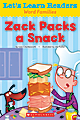 Scholastic Let's Learn Readers, Zack Packs A Snack