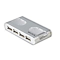 Belkin® Hi-Speed USB 2.0 7-Port Lighted Hub, Silver