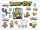 Scholastic® Teacher's Friend Dog Man Reading Is Epic! Bulletin Board Set, Grades 1 - 5