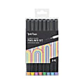 Brea Reese Fineliner Set, Fine Point, Black Barrel, Classic Ink Colors, Set Of 8 Pens