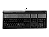 CHERRY LPOS G86-71410 - Keyboard - with magnetic card reader - USB - QWERTY - US - black