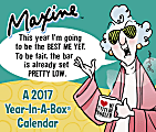 Year-In-A-Box® MAXINE™ Desk Calendar, 5 1/4" x 6 1/8", January to December 2017 1 thumbnail image