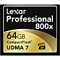 Lexar Professional 64 GB CompactFlash - 120 MB/s Read - 75 MB/s Write - 800x Memory Speed - Lifetime Warranty 1 thumbnail image