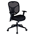 RS To•Go™ Rubix Mid-Back Chair, 41"H x 26 3/4"W x 25 1/2"D, Black Frame, Black Fabric