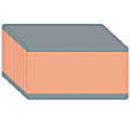 Ashley Productions Big Reading Guides, 3-3/4" x 7-1/4", Peach, Pack Of 12 Guides 1 thumbnail image