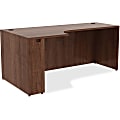 Lorell® Essentials 72"W Left Corner Computer Desk Credenza, Walnut