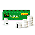Scotch® Magic™ Tape, Invisible, 3/4 in. x 1000 in., 10 Tape Rolls, Clear, School Supplies and College Essentials for Students and Teachers 1 thumbnail image