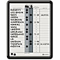 Quartet® Classic Gray In/Out Board, 11" x 14", Aluminum Frame With Black Finish 1 thumbnail image
