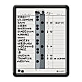 Quartet® Classic Gray In/Out Board, 11" x 14", Aluminum Frame With Black Finish