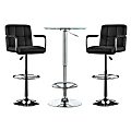 Powell Quaid 3-Piece Pub Table Set, Black 1 thumbnail image