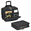 Samsonite® Nylon Triple-Gusset Wheeled Computer Case, 13"H x 17"W x 8"D, Black 1 thumbnail image