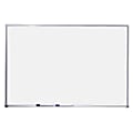Quartet® Standard Non-Magnetic Melamine Dry-Erase Whiteboard, 35" x 24", Aluminum Frame With Silver Finish 1 thumbnail image