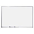 Quartet® Standard Non-Magnetic Melamine Dry-Erase Whiteboard, 24" x 36", Aluminum Frame With Silver Finish